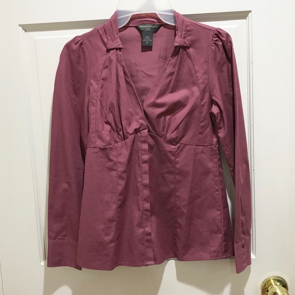 Banana Republic Mauve Button Down Shirt